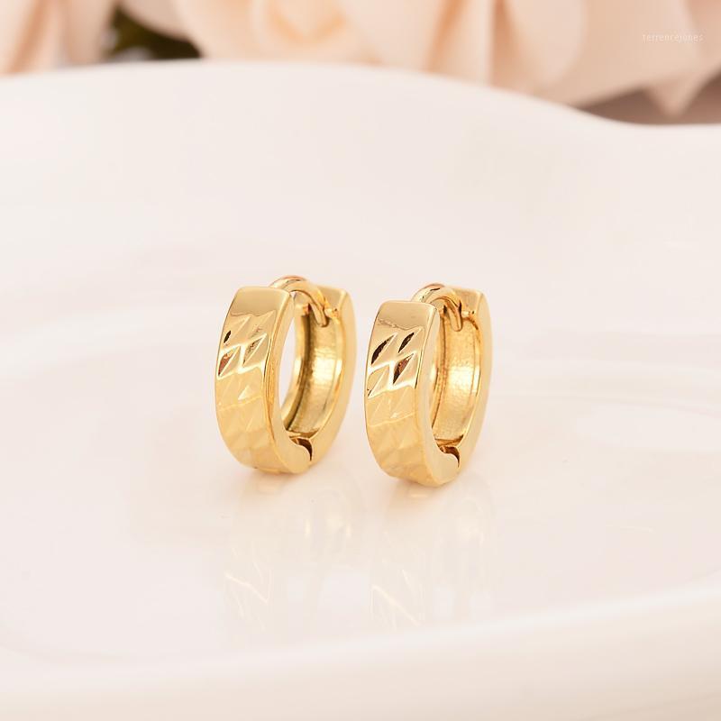 

Hoop & Huggie Gold Girls Lovely Round Circles Huggies Earrings For Kids Children Aros Women Girlsboy Jewelry African Christmas Gift1