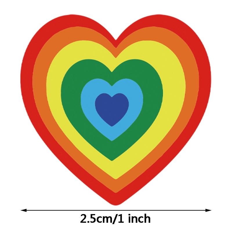 

500pcs Heart Shaped Seal Labels Stickers for Birthday Wedding Party Gift Package GXMA