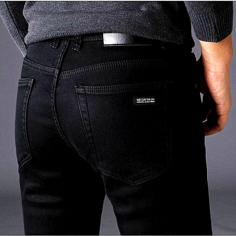 

Men Classic Jeans Jean Homme Pantalones Hombre Men Mannen Soft Black Biker Masculino Denim Overalls Mens Pants