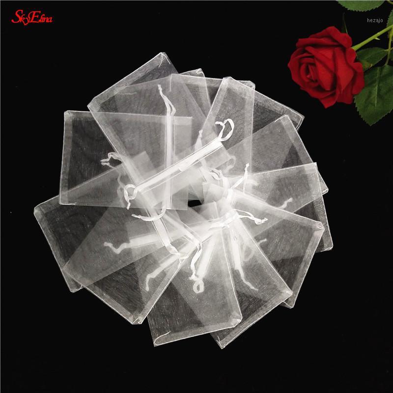 

50pcs 7x9cm Colorful Organza Bags Tulle Jewelry Pouches Christmas Wedding Favor Candy Gift Packaging Bag Tulle Fabric 7ZSH3121