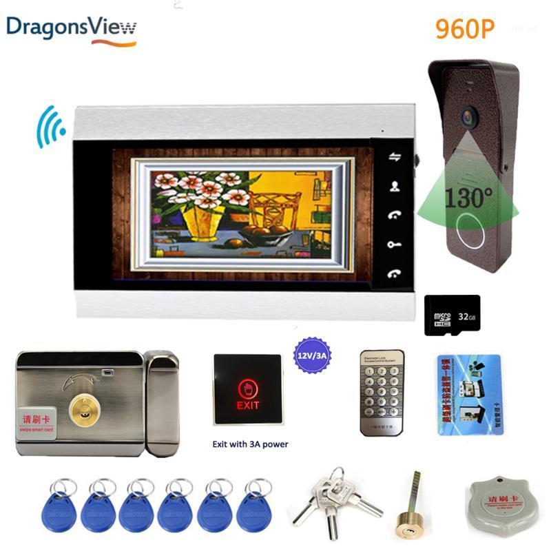 

960P WIFI Intercom 7 inch Wireless Smart Video Door Phone Doorbell Camera Motion Record Wide Angle 130° Access Control Unlock1