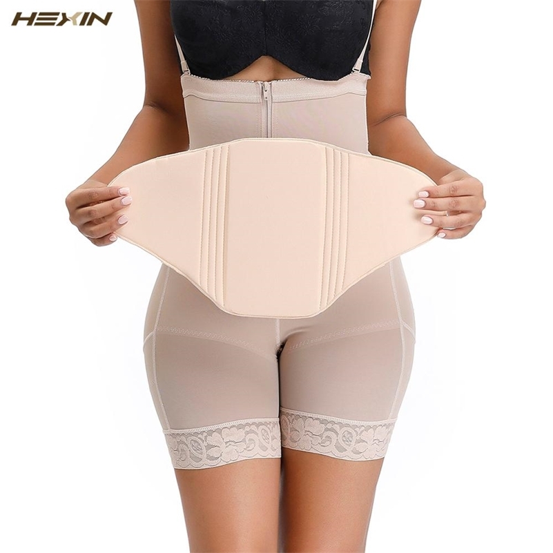 

HEXIN Postpartum Recovery Abdominal Board Compression Tummy Tack Flattening Faja Post Surgical Ab Board Liposuction Beige 201222, Black