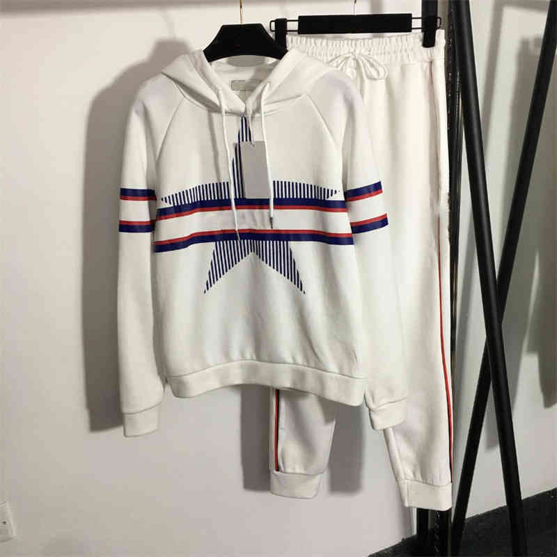 

Women's Two Piece Pants Casual Sports Suit Set Hoodies Cotton Big Star Light Luxury High Quality Tracksuits, Extra shipping cost