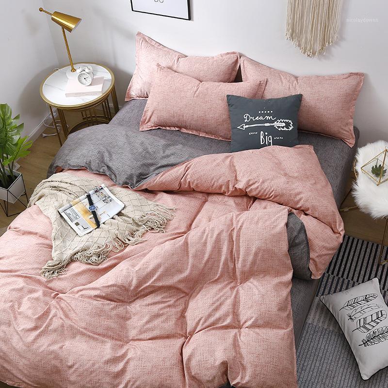 

Bedding Set cute pink Print 3/4pcs Family Set Include Bed Sheet Duvet Cover Pillowcase Boy Room Decoration Bedspread1