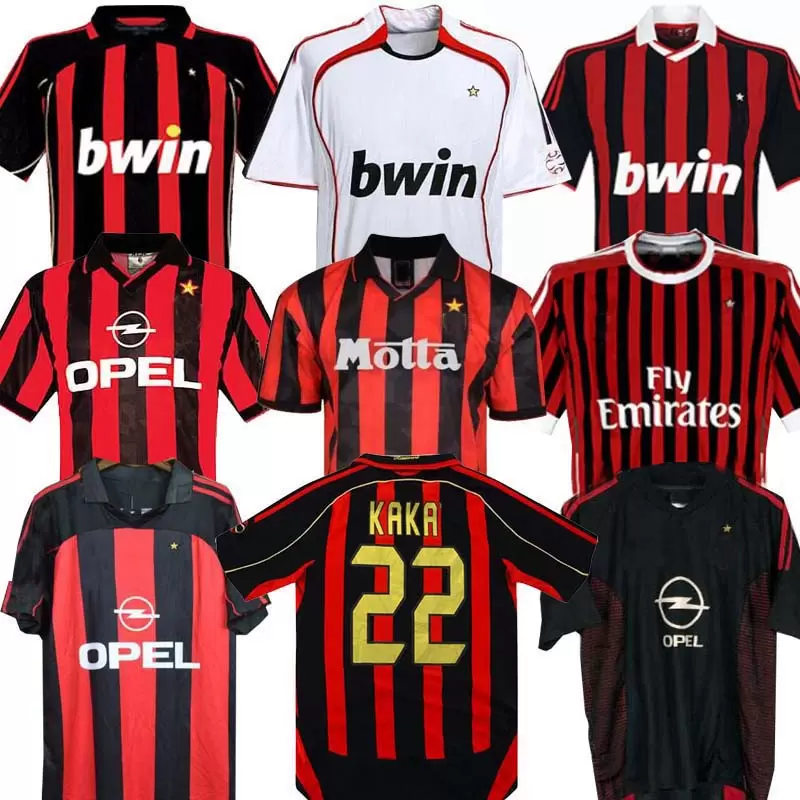 

Long sleeve 90 91 Retro shirts home 96 97 Gullit SOCCER JERSEY 01 02 03 Maldini Van Basten football RONALDO KAKA Inzaghi 06 07 2009, 02/03 away jersey