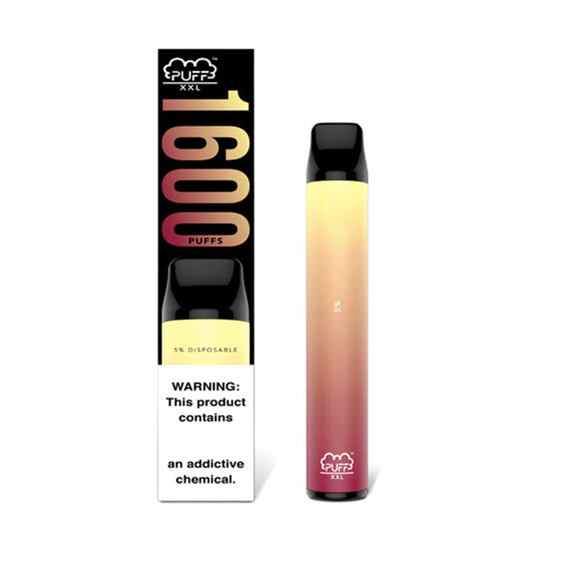 

Newest PUFF XXL 1600 Puffs Hits Disposable Device Vape Pen Pre-filled Vapors e Cigs Cigarettes Portable System Starter Kit Vaporizers Bar