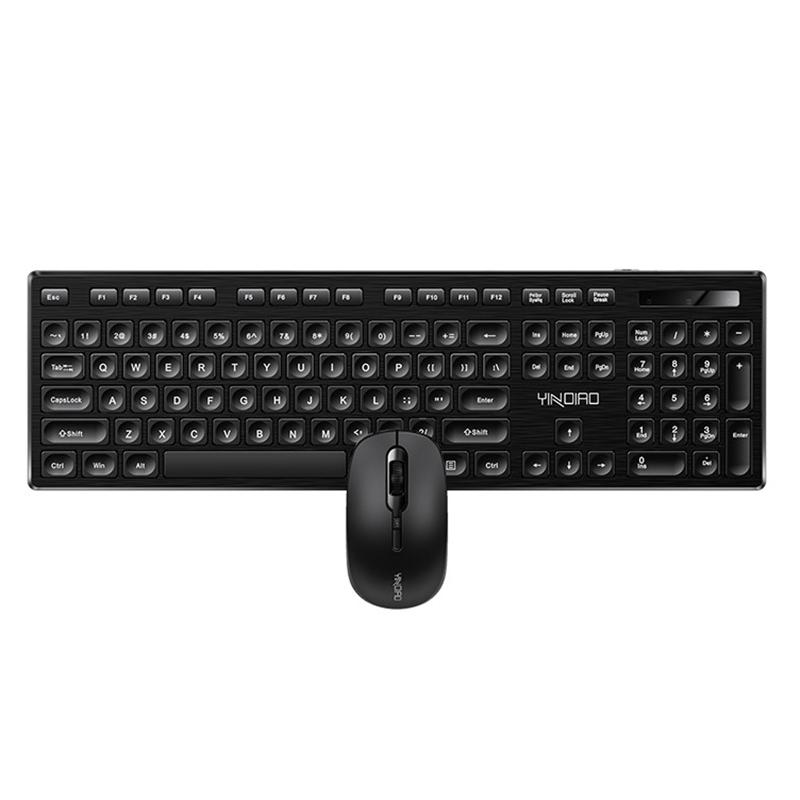 

YINDIAO Vax Keyboard and Mouse Set Mute Wireless Keyboard Mouse for Business Office