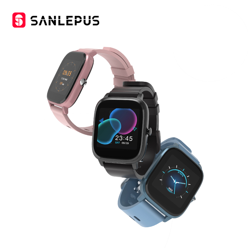 

2020 SANLEPUS Smart Watch Sport Heart Rate Monitor Waterproof Fitness Bracelet Men Women Smartwatch For Android iOS Apple Xiaomi, Black