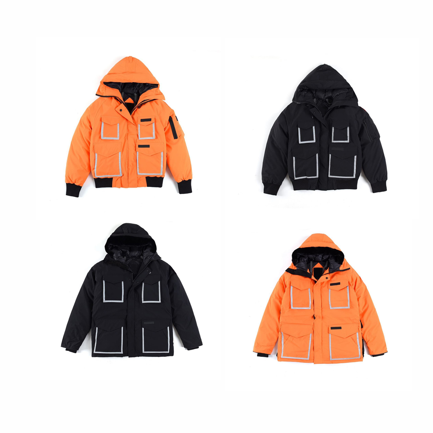 

Top-end high quality hooded Joint Limited edition bomber down jacket canada Casual Down Jacket Coats MOV thickened winter jacket windproof, As shown