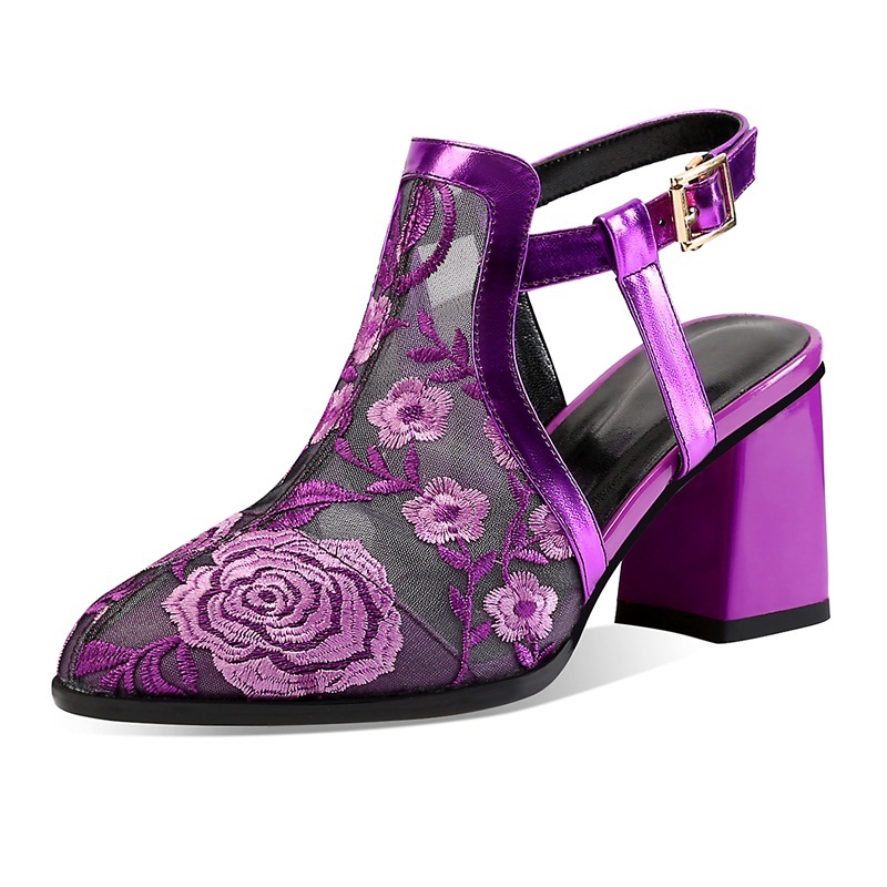

2021 High Qulaity Women's Shoes New Hot Fashion Sexy Sandals Heels Finger Blue Foot Purple Wedding Party Ye3w