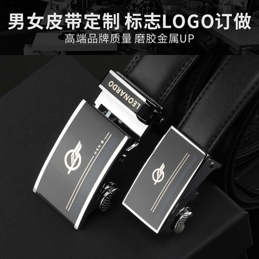 

Customized leather belt for men and women, Black