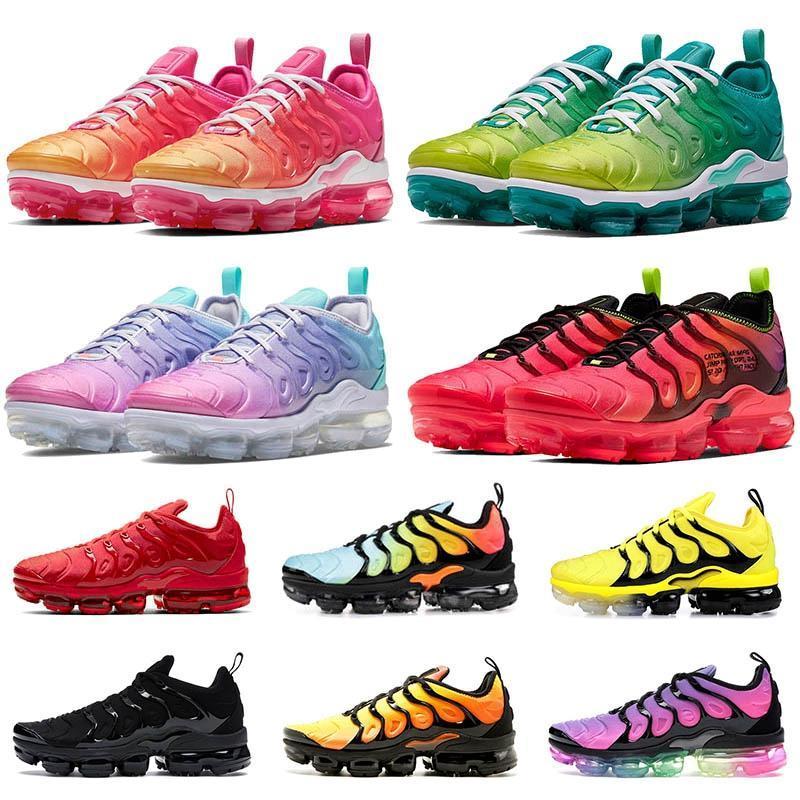 

2018 Chaussures Kids Tn Plus Running Shoes Infant big boys girls Camo Black White Sports Sneakers Run plus TN Designer Shoes, 2020