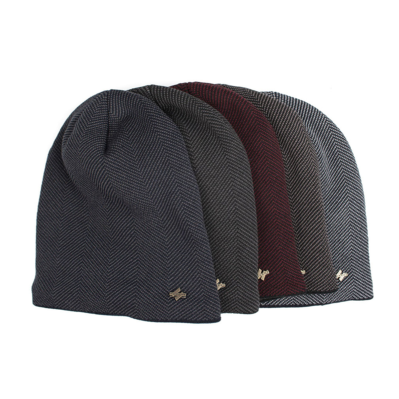 

Beanies For Men Women Solid Woolen Thickened Winter Knit Cap H Iron Standard Warm Hat Soft Cap Bonnet Hat, Black