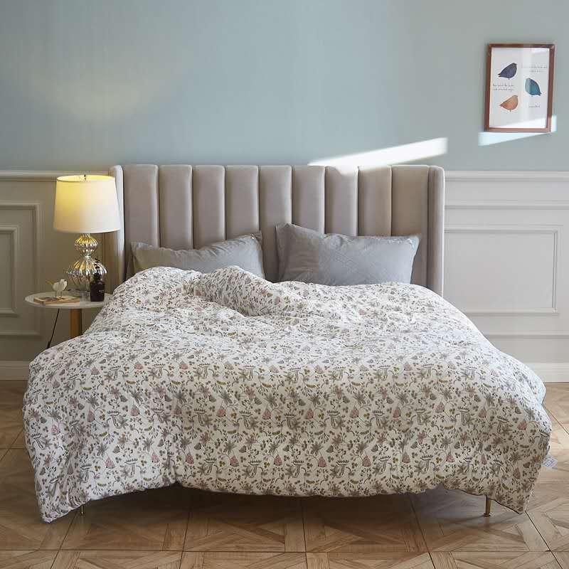 

New Fashion Floral Duvet Quilted Quilt  Queen Size Home Textile Winter Thick Comforter Quilt Duvet 1 piece for Adults Bed, No.6
