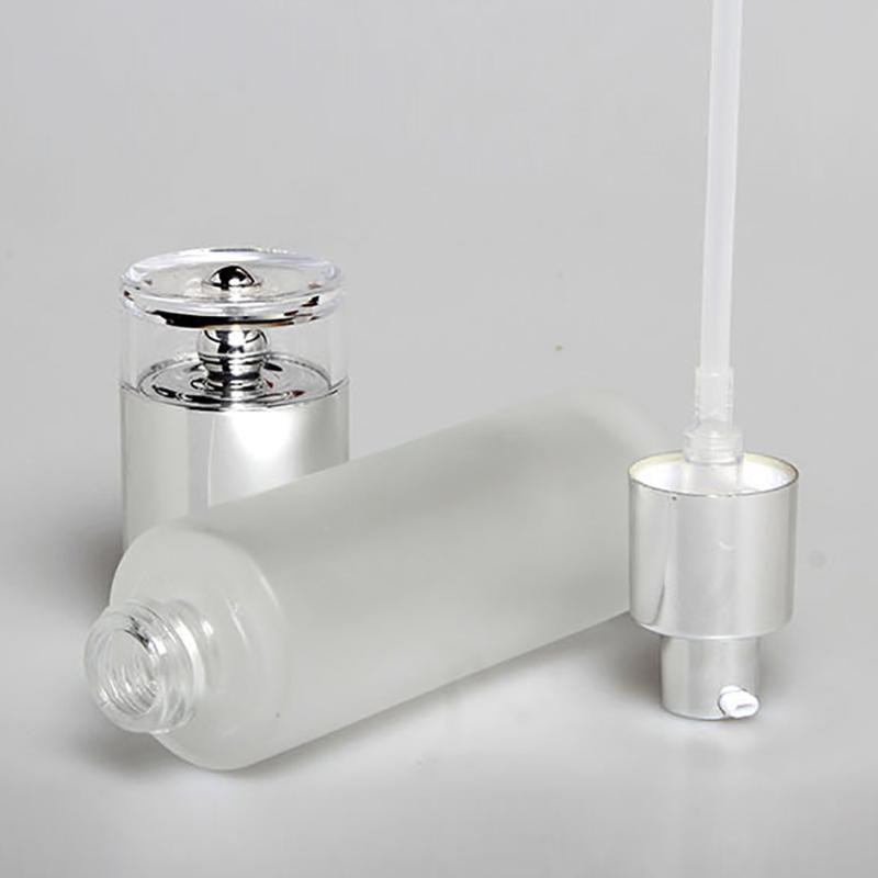 

Spray 1oz Oval Perfume Bottle,30ml Clear Frosted Glass Container with Lotion