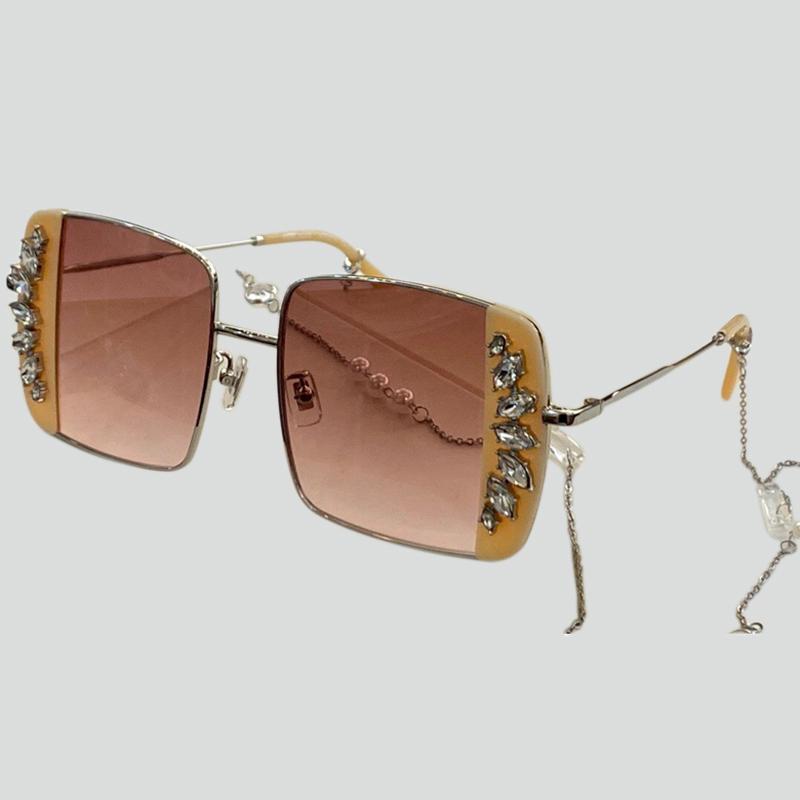 

Luxury Elegant Crystal Rectangle Sunglasses Brand Design Metal Frame Women Sunglasses Vintage Men Eyeglasses With Original Box
