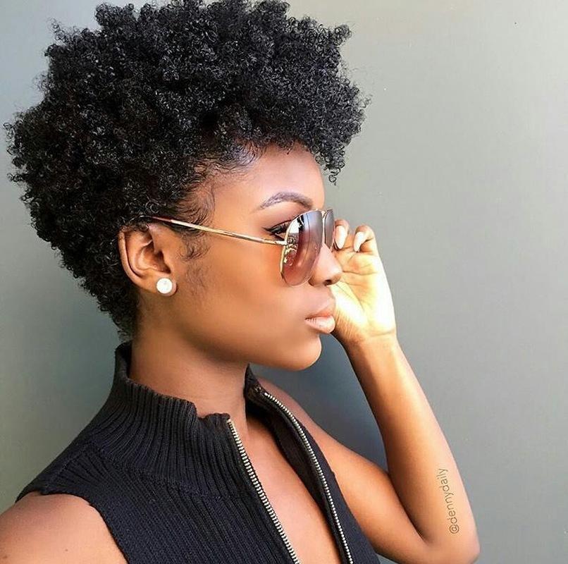 

Fashion European and American Wig Short Hair African Small Curly Hair Female African Black High Temperature Silk Chemical Fiber Headband