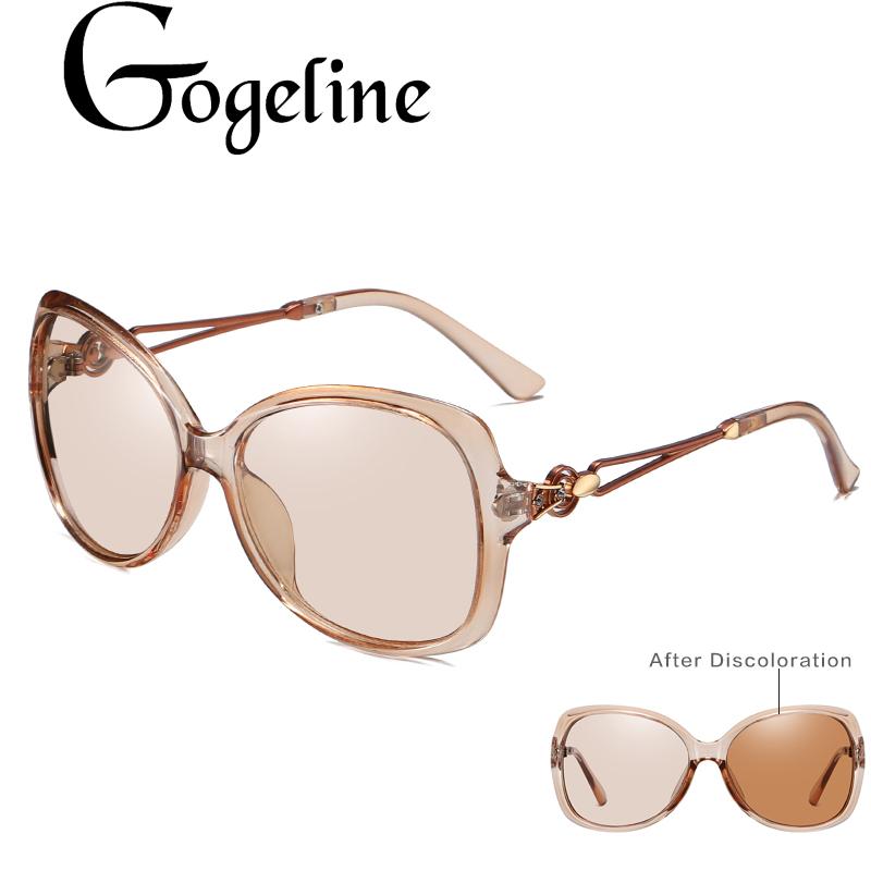 

2020 Driving Photochromic Sunglasses Women Polarized Chameleon Discoloration Eyewear for female fashion square sunglasses