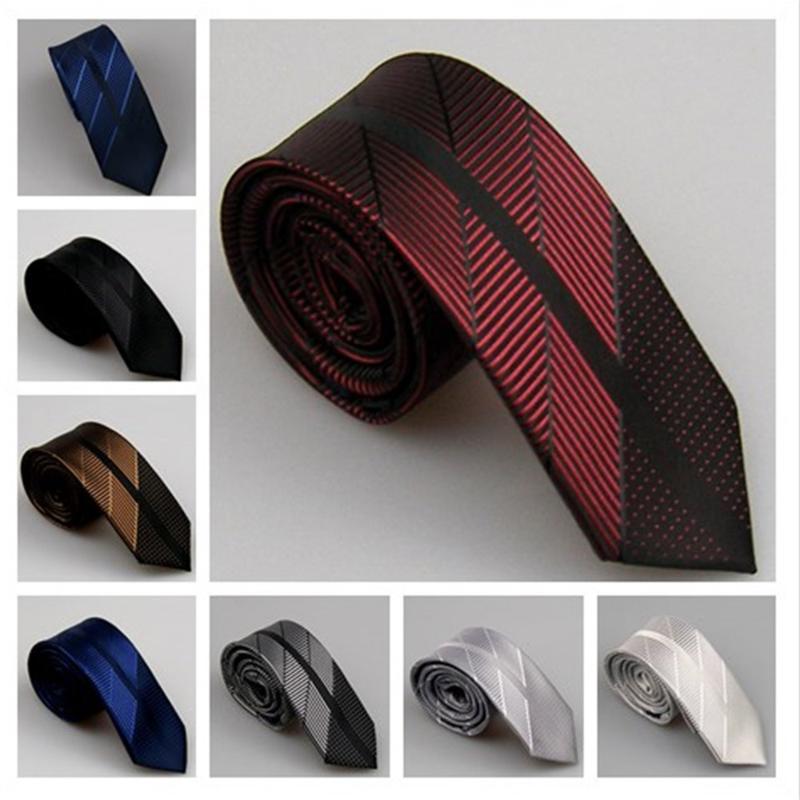 

LAMMULIN New Men's Suit Ties Oblique Striped Polka Dot Silk Necktie Microfiber Jacquard Skinny Tie 6cm Wedding Party Cravat