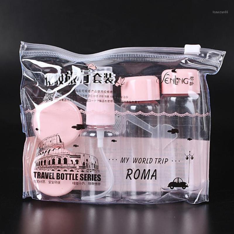 

Portable Travel Cosmetics Bottles Set Mini Empty Bottle Set Skin Care Cream Spray Bottle for Travel1