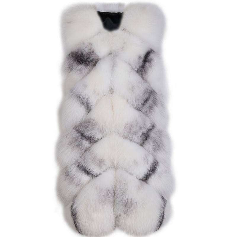 

gilet ladies cross real women natural fur vest, Multi