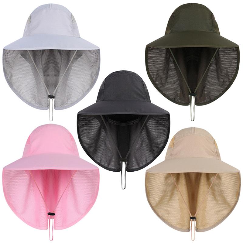 

UV Protection Face Neck Flap Man Sun Cap Sports Accessories Outdoor Beach Caps Outdoor Sport Fishing Hiking Hat, Pink