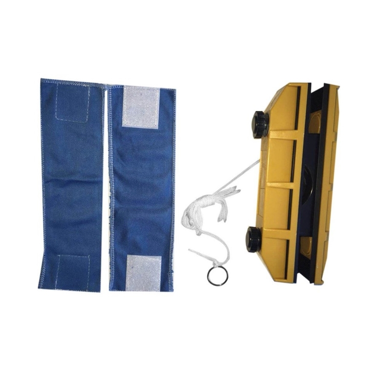 

1PC Useful Magnetic Glass Window Cleaner Brush for Single Glazing Windows Glass Dust Cleaning Tool with Cloth for Home Use T200612