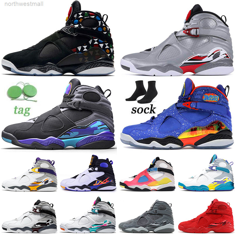 

2022 With Socks Jumpman 8 8s Men Basketball Shoes Doernbecher Valentines Day White Black Chrome Mens Trainers Take Flight Burgundy Cool Grey S-001