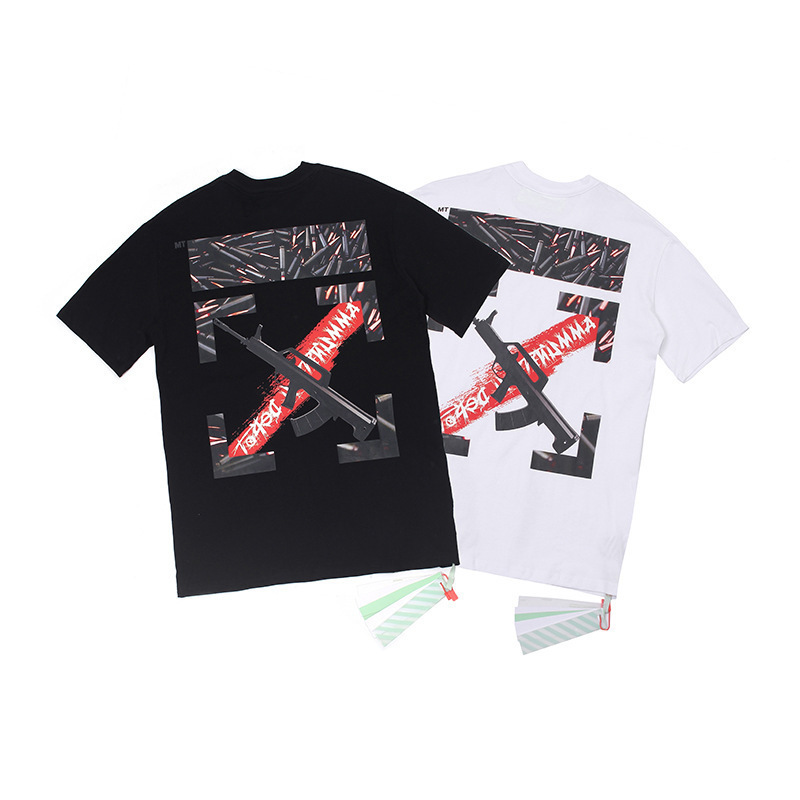 

Chao Off Style White Ak Arrstyle Print Oversized Short Sleeve T-shirt
