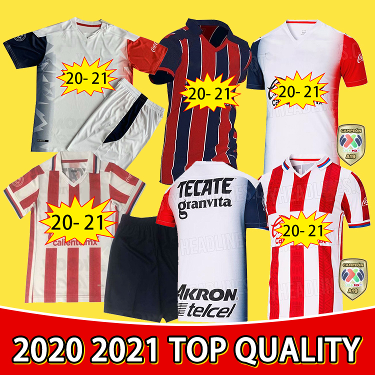 

2020 2021 Guadalajara Soccer Jersey Chivas regal O.PERALTA I.BRIZUELA home red away white Jersey 20 21 CD Guadalajara men Football shirt, Black;yellow