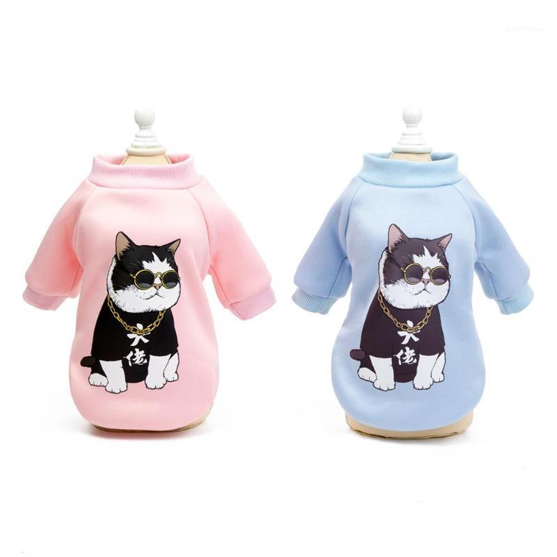 

Dog Cat Coat Hoodie Sweater Cat Design Pet Puppy Shirt T-shirt Winter Warm Clothes Apparel1, Blue