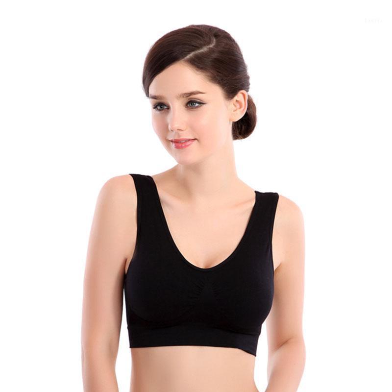 

40#Women Sexy Solid Sport Bra Top Black Padded Yoga Brassiere Fitness Sports Top Female Sport Yoga Bra Women Push Up1, Red