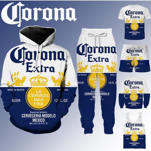

2022 New fashion Corona The Men Women 3d Print Hip Hop Sweatshirt/pants /T-shirt/hoodies/vest/shorts, As shown 9