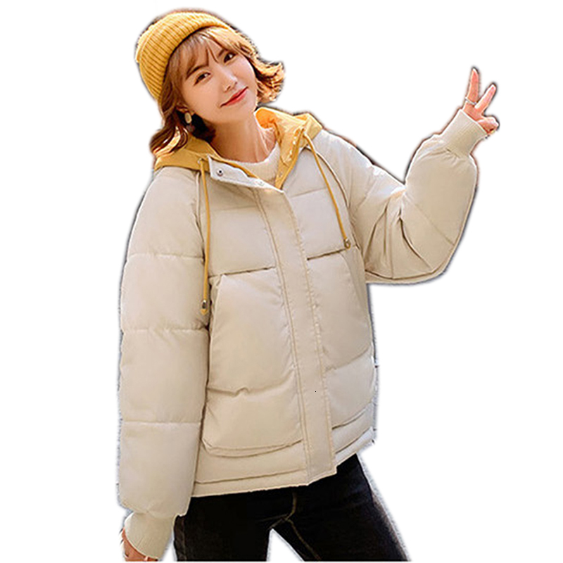 

2021 New More Size Parka Women Coats Cotton Skin with Hoodie Thick Jackets Warm Winter Parkas Female Coat O2BJ, Lavender