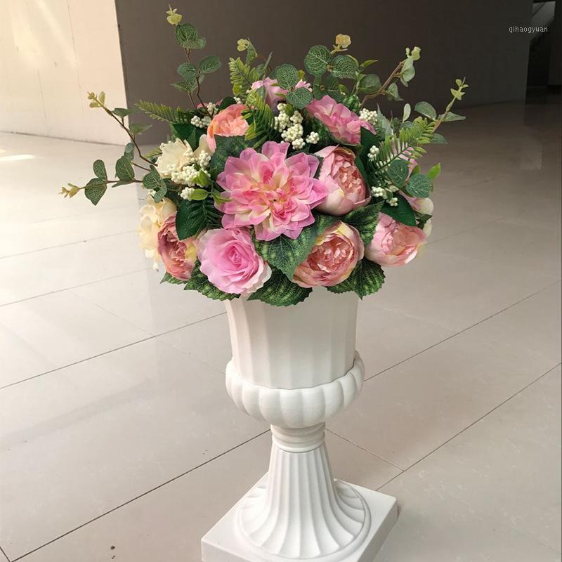 

peonies artificial silk roses flower large flower balls for wedding decoration table centerpieces shop window accessories1, Green