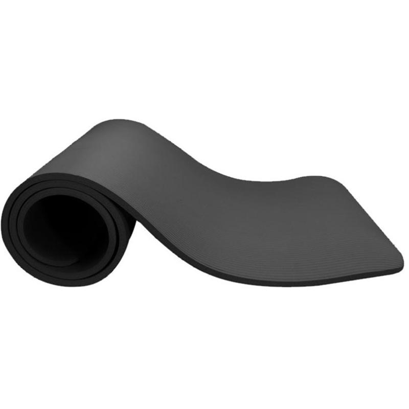 

Extra Thick Wide Black 1.5cm Yoga Mat Non Slip Multi Use Fitness Exercise Workout Home Gym 183x61x1.5cm