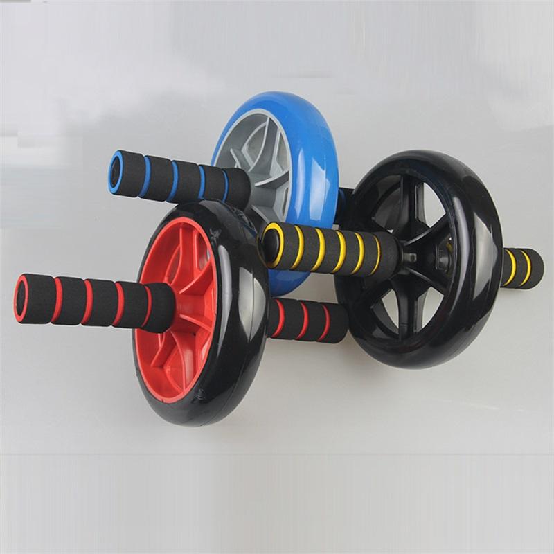 

Double bearings widened abdomen Ab Roller abdominal muscle trainer Mute abdominal machine, Multi