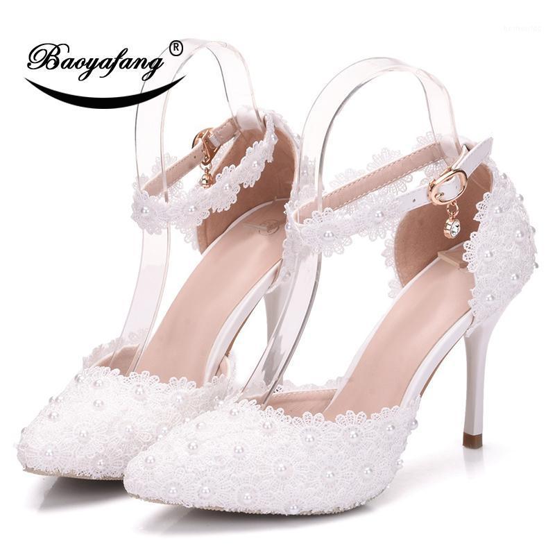 

Womens wedding shoes New Pointed Toe white lace-Up shoes Two-piece Ladies party dress woman9cm High heel female1, Pink