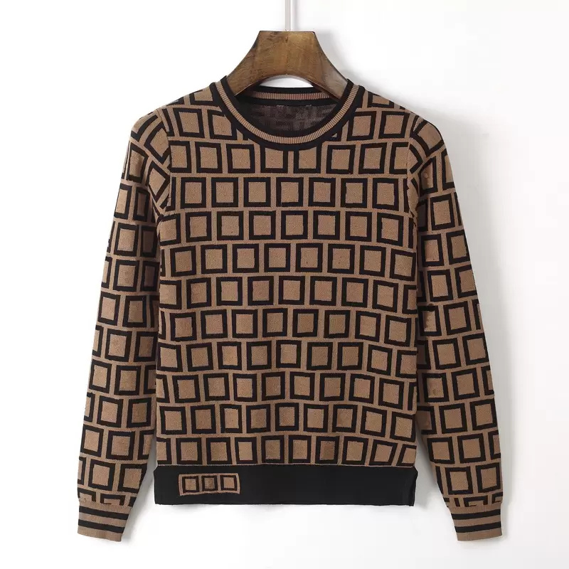 women designer sweater tops autumn new womens sweaters knitted pullover highend letter jacquard long sleeve winter fashion design coat streetwear