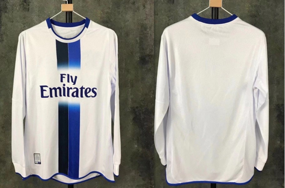 

2003-05 Long sleeve Chels AWAY Shirt retro soccer jerseys Crespo Makelele Gallas Terry Drogba 03 05 ea Away full sleeve classic football shi, 03/05 away+patch