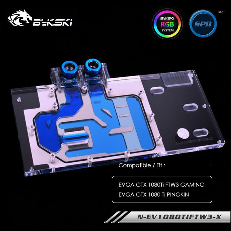

Bykski GPU water block for EVGA GTX 1080Ti FTW3 GAMING/EVGA GTX 1080 Ti PINGKIN,12v 4pin ,5v 3pin light header ,N-EV1080TIFTW3-X1