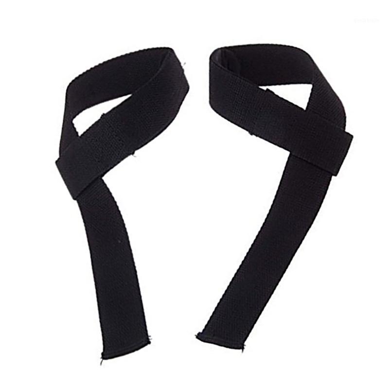 

2 BLACK Wear-resistant NEOPRENE-PADDED WEIGHT LIFTING STRAPS Wrist Wraps NO-SLIP1