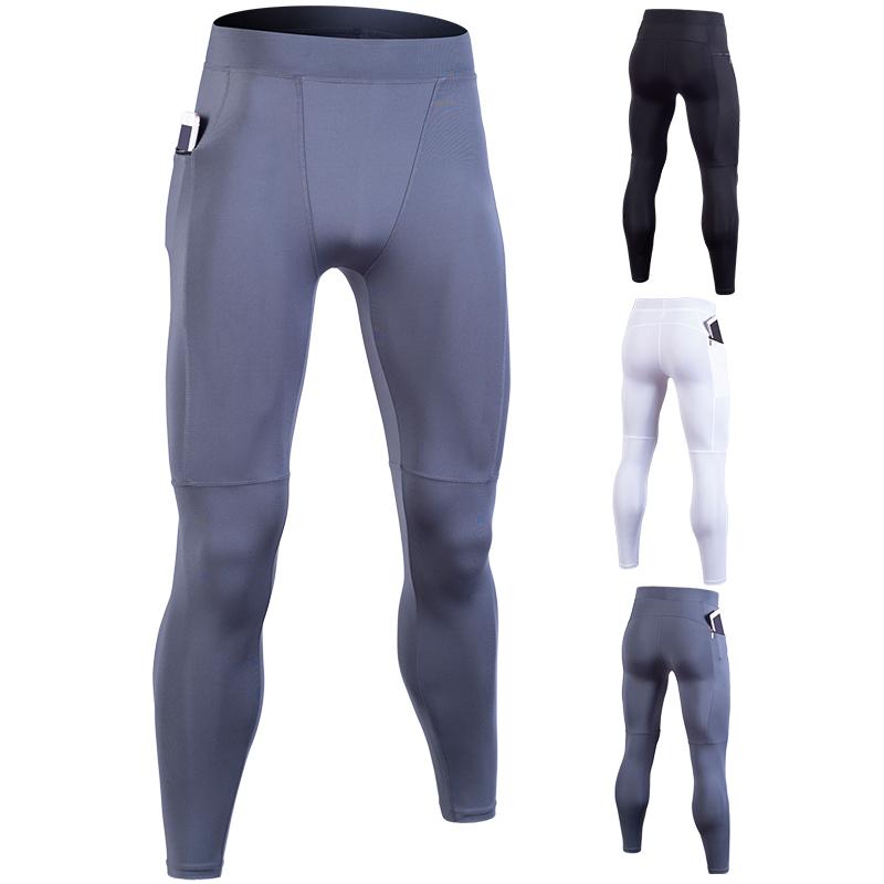 

Men basketball Compression Pant Running Tights Fitness Pants Gym Yoag Trousers Crossfit Jogger Sports Leggings Sportswear Jog Elastic Pants, Black