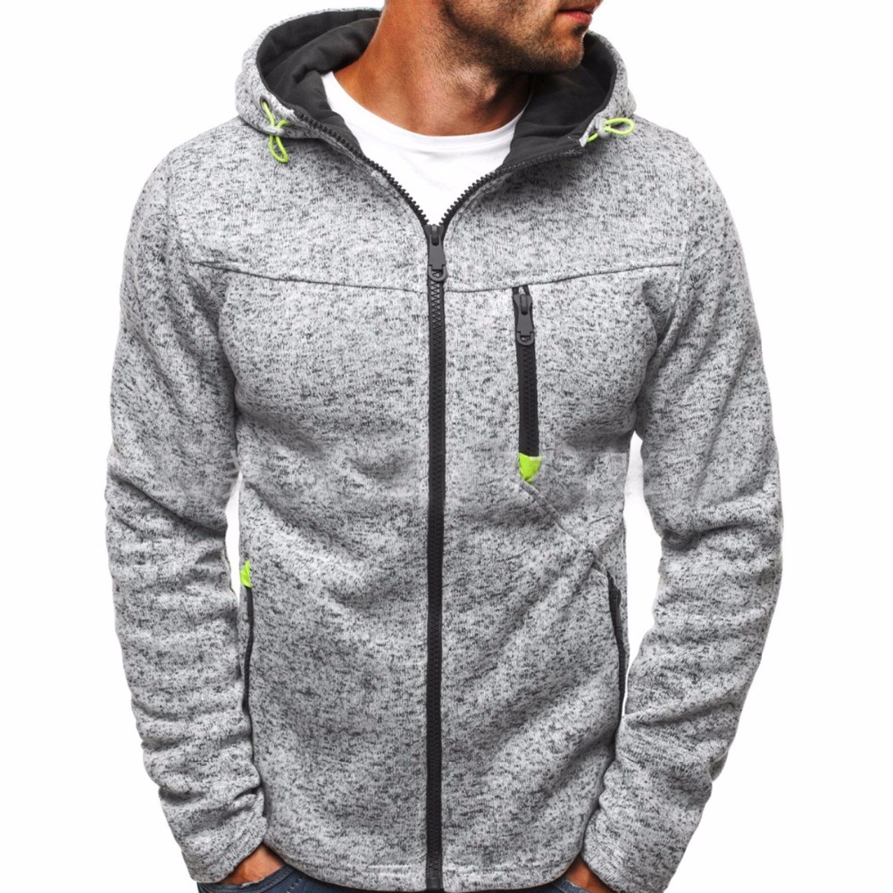 

Winter Hoodie Male Cardigan 2020 New Long sleeve hoodies men Zipper Sweatshirt Hoodies Mens Hooded Plus size Coat Jacket, Grey