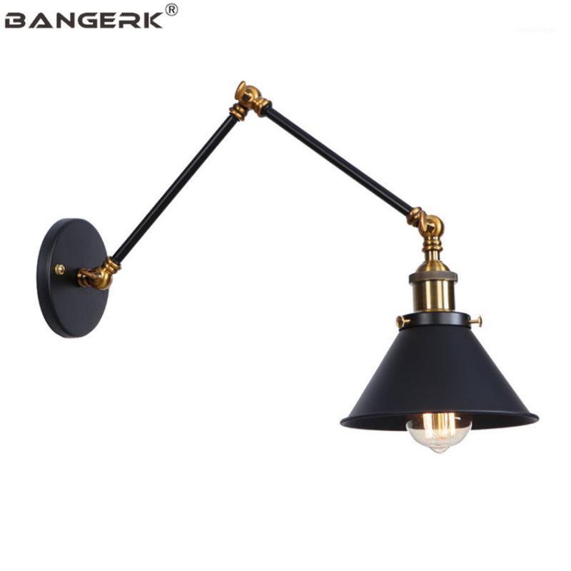 

Industrial Antique Long Arm LED Wall Lamp Loft Swing Vintage Sconce Wall Lights Decor Black Iron Home Lighting Lamparas Pared1