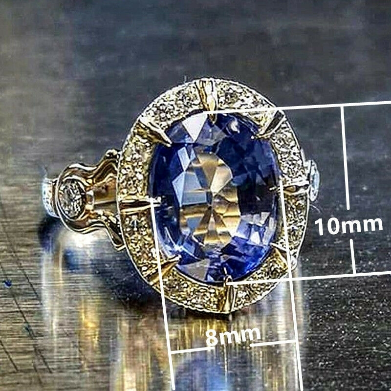 

14K Gold Natural Sapphire Ring for Women Men Anillos De Bizuteria Gemstone Birthstone Jewelry Bague Diamant 14K Gold Ring Box 201112, Slivery;golden