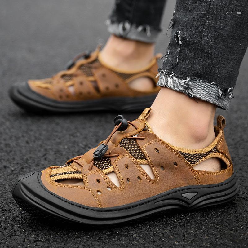 

genuine comfort in plage sandles sports thick sneaker water lether de slippers sandales sandals cork walking sandalias pool 391, Black