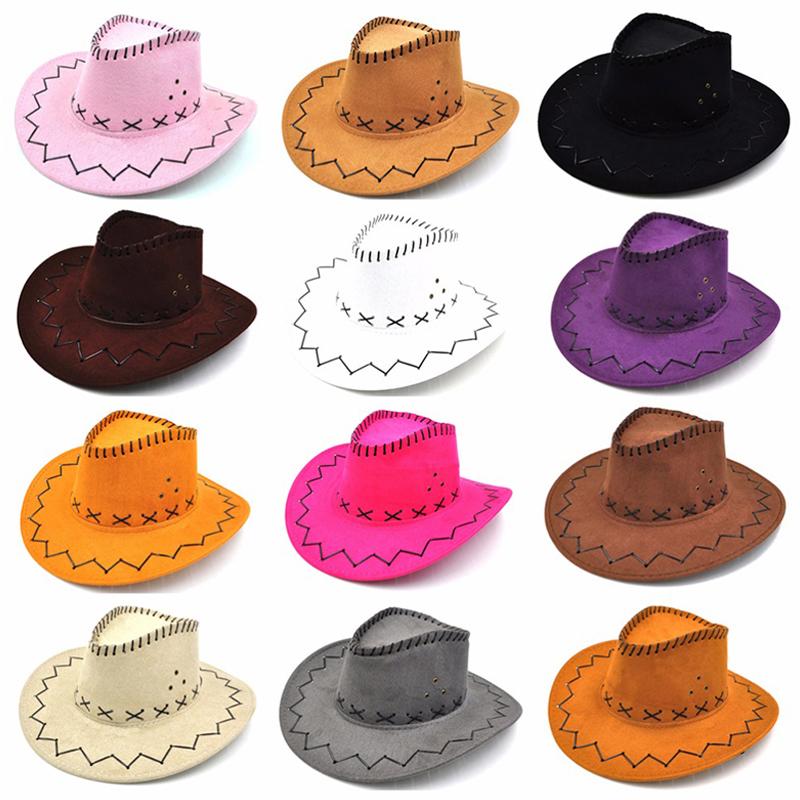 

Wide Brim Hats Simple Classic Unisex Outdoor Straw Cowboy Caps Chicken Skin Fleece Western Travel Sunhats Fancy Dress Accessories, 07