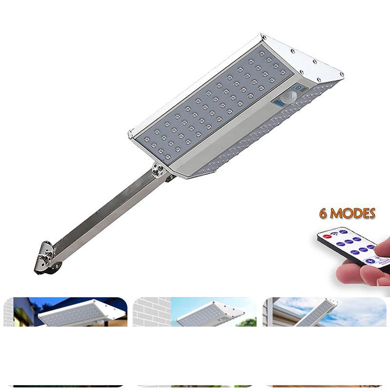 

6 Modes Led Solar Light Waterproof Solar Street Lights PIR Motion Sensor Double Sided Solar Garden Lamp for Outdoor House Plaza