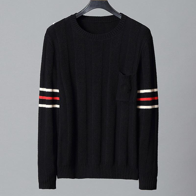 

Designer sweaters Mens Long Sleeve fashion Brand Top Autumn Spring man luxury clothing letter embroidery pullover Sweater Coat jumper, White;black